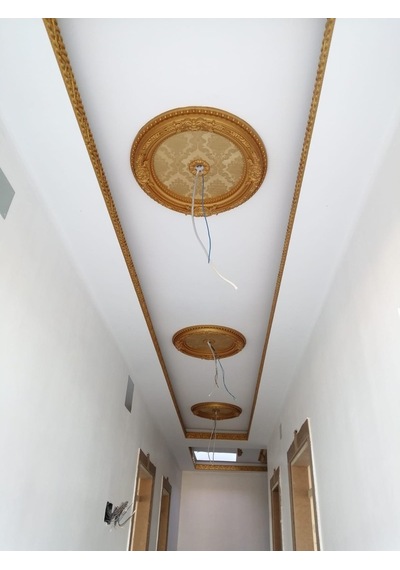 Decogold 60 Cm Oval Altın Saray Tavan Göbek