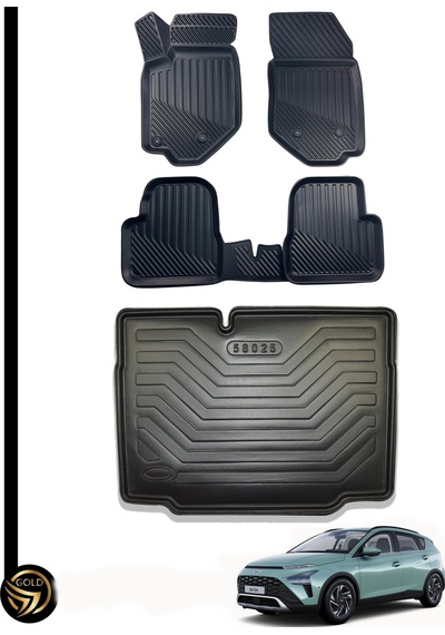 Hyundai Bayon 3d Havuzlu Paspas + Bagaj Havuzu Ikili Set
