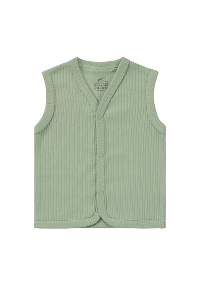 Minidamla Basic 2'li Set 3-12 Ay Yelek - Yeşil
