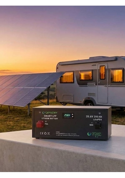 Gesper 25.6 V 200 Ah Lifepo₄ Lityum Akü Metal Kasa