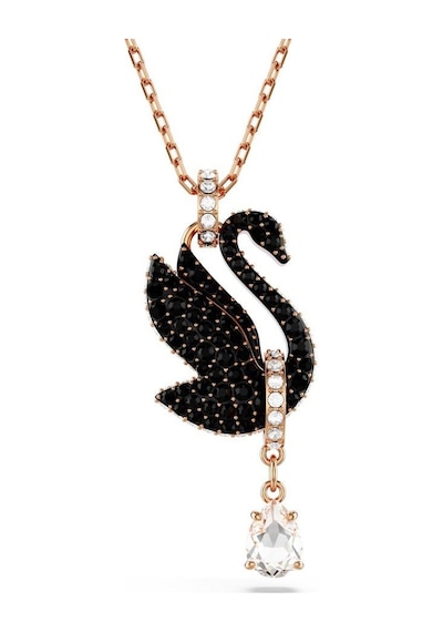 5678045 Swarovski Kolye Swan:pend Xs Neck Rc06/ros Beyaz - Siyah
