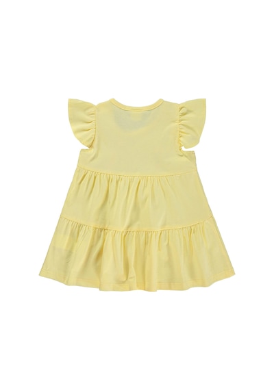 Civil Baby Zürafa Lase Nakış 6-18 Ay Elbise - Sarı