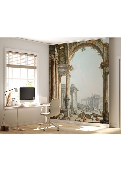 Capriccio With Ruins Pietro Bellotti Poster Duvar Kağıdı Renkli