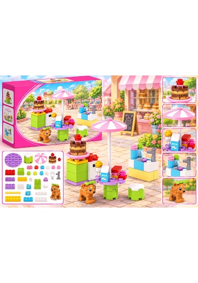 Northcity Parça Fashion Girls Pasta Dükkanı Bx Standart
