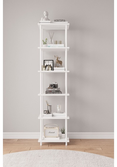 Çevir Kur 45 Cm Beyaz Kitaplık Bd 45 177 29 Cm Beyaz