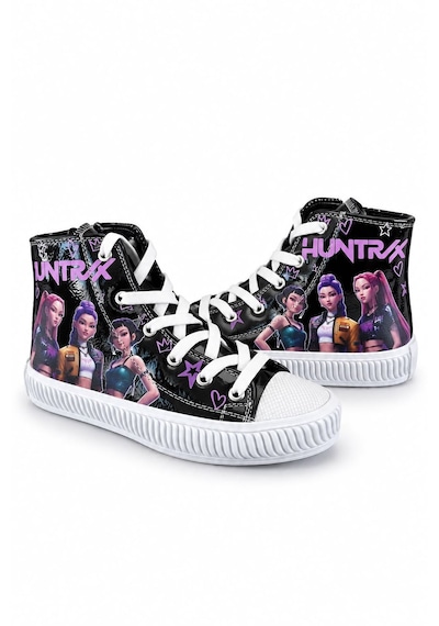 Nese Shoes Hunterix & Huntrx Temalı Kız Çocuk Spor Ayakkabı, Sneaker, Fermuarlı Ve Bağcıklı Siyah Nese Shoes Hunterix & Huntrx Temalı Kız Çocuk Spor Ayakkabı, Sneaker, Fermuarlı Ve Bağcıklı Siyah