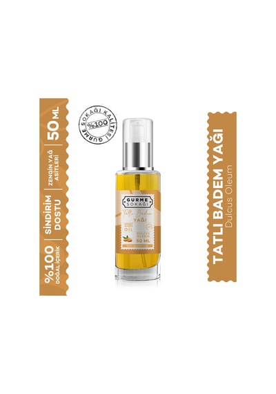 Tatlı Badem Yağı 50 Ml Soğuk Sıkım