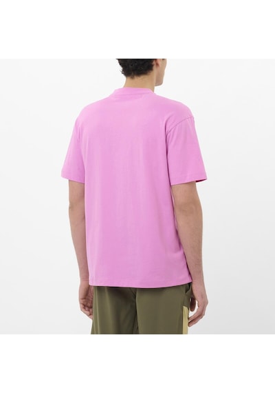 Salomon Chest Logo Relaxed Tee M 7558 Pembe