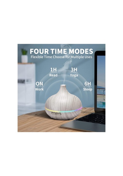 550ml Oda Hava Nemlendirici Rgb Led Işıklı Humudifier Zaman Ayarlı Buhar Makinesi Aroma Difiser
