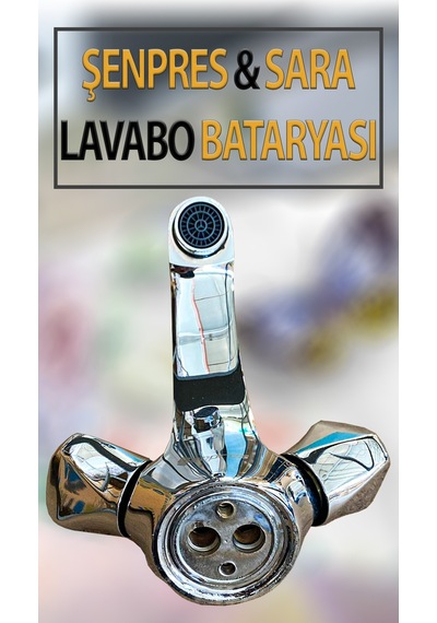 Şenprens Sara Model Lavabo Bataryası Krom