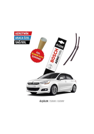 Bosch Aerotwin A120S Citroen C4 Silecek Takımı (2012-2017)