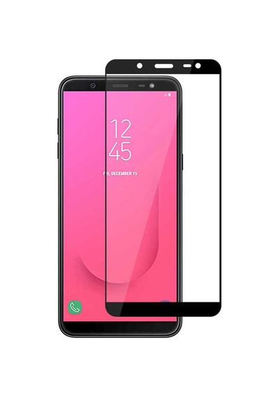 Galaxy J8 Zore Kenarları Kırılmaya Dayanıklı Cam Ekran Koruyucu