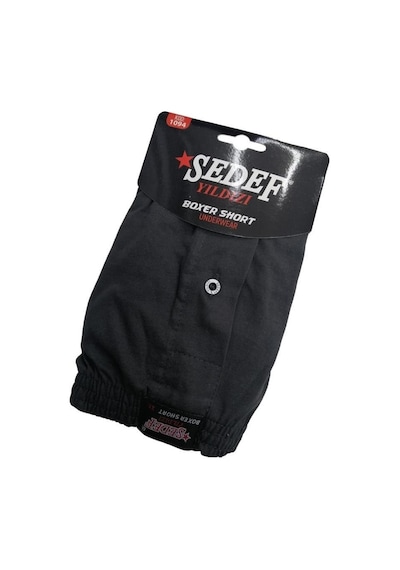 6 Adet Sedef Yıldızı Erkek Penye Boxer Düz Renk Boxer