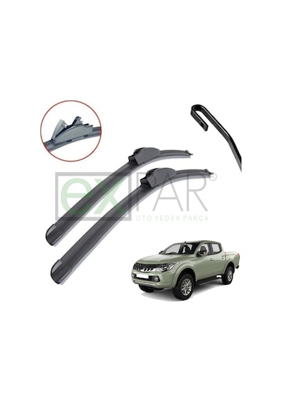 Mitsubishi L200 Ön Cam Silecek Süpürgesi Takımı 2015 - 2018 L200 Pickup Ön Silecek