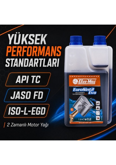 Oleo-mac Eurosint 2 Zamanlı Motor Yağı Ölçekli Şişe 1 Litre