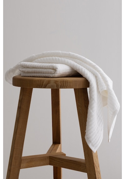 Ivory Beyaz Bordürlü Mikro Fiber %100 Pamuk 2li Banyo Havlusu Set Beyaz