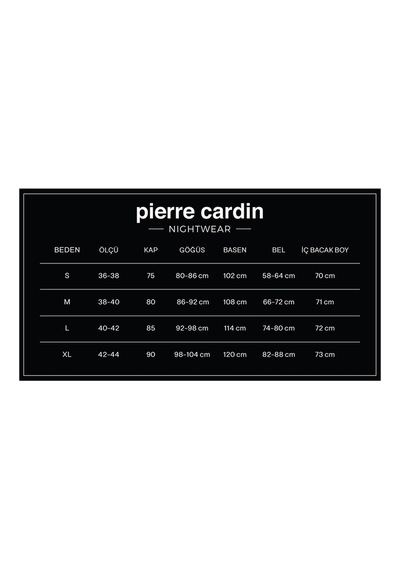 Pierre Cardin Kadın Pijama Takımı 1320.brd Bordo