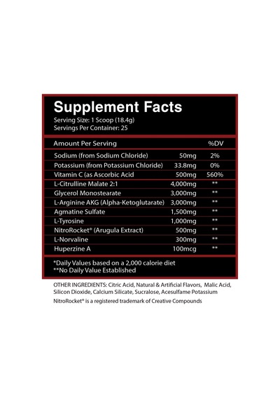 Centurion Labz Blood Rush Pump Preworkout Huperzine + Agmatine