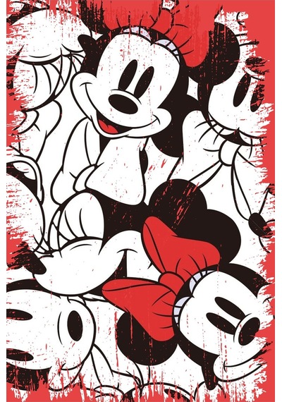Mickey Mouse Tasarımlı Ahşap Poster Renkli - 645065594