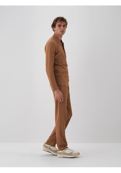 Xint Camel Pamuk Dokulu Regular Fit Sweat Pantolon 380187