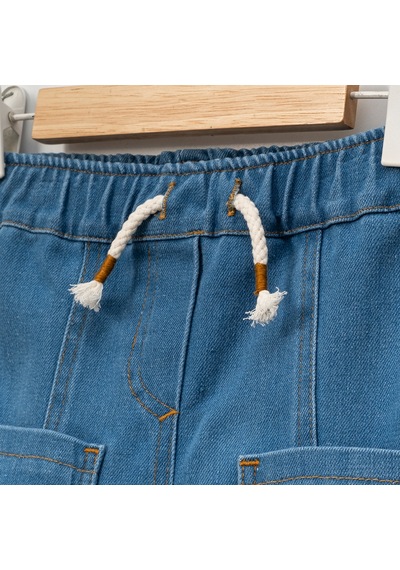 Erkek Çocuk 1-4 Yaş Kot Pantolon Açık Mavi