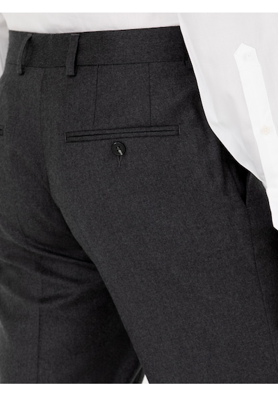 Cacharel Antrasit Slim Fit Yün Karışımlı Kumaş Pantolon Gri