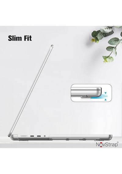 Novstrap Apple Uyumlu MacBook Pro 14 İnç M5 Çip A3434 İle Kılıf Sert Parlak Koruma Kapağı Şeffaf Karışık Çok Renkli