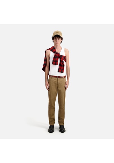 The Kooples Erkek Straight Fit Bej Pantolon