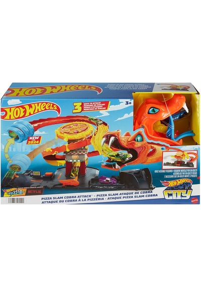 Htn81 Hot Wheels Pizza Dükkanında Kobra Macerası Oyun Seti