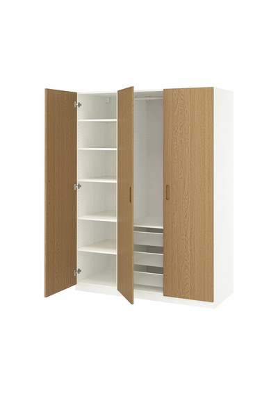 Ikea Beyaz Ferah Kapaklı Gardırop 150x60x201 Cm