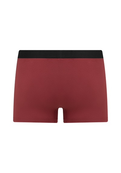 Albero Natur Gots Sertifikalı Organik Pamuk Erkek Trunk Boxer İç Çamaşırı Bordo