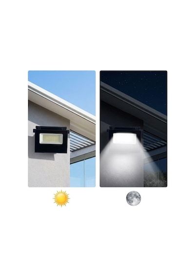 Tr Güneş Enerjili Led Projektör Hareket Sensörlü Solar Aydınlatma Lamba 180 Lümen Su Toz Geçirmez