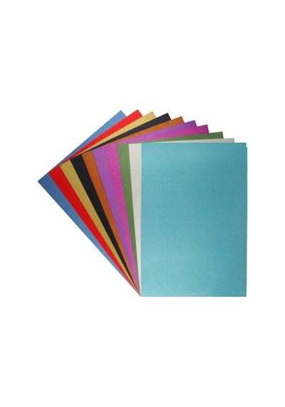 Simli Karton 250 Gr. 10Lu Karışık Renk 20X30 Cm. -Sim Dökmez