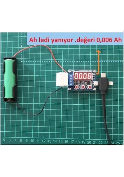 Rfkumanda-Zb2L3 18650 Lityum Pil Kapasite Ölçer Test Cihazı Deşarj