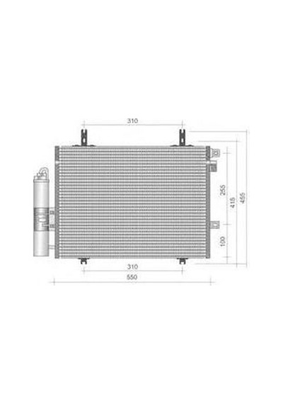 MOTORTEC RNT0488 MOTORTEC KLİMA KONDENSERİ KNG II-KNG EXPRESS 1.2