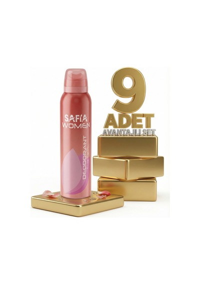 Safia Doğal Kadın Deodorant Taze Esinti 9x150 Ml