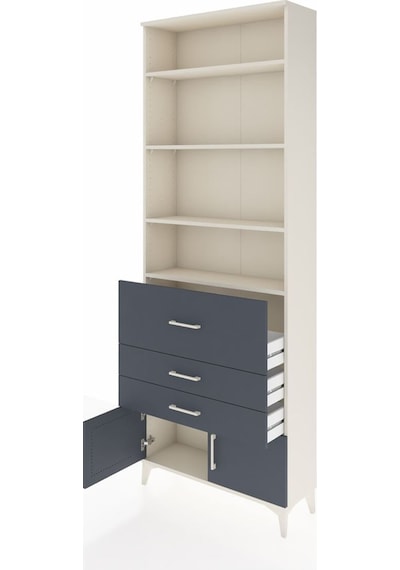 Arges Dolap 3 Raflı 2 Kapaklı Tek Askılı 88x30x243 Aytaşı-ant... Aytaşı