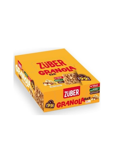 Züber Yer Fıstıklı Granola Bar 15 x 25 G