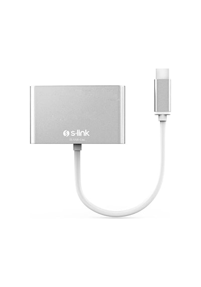 Sl-usb-c66 Type-c To Vga+usb3.0+pd Kablo