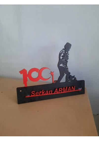 100. Yıl Hediyesi Atatürk Masa Üstü İsimlik