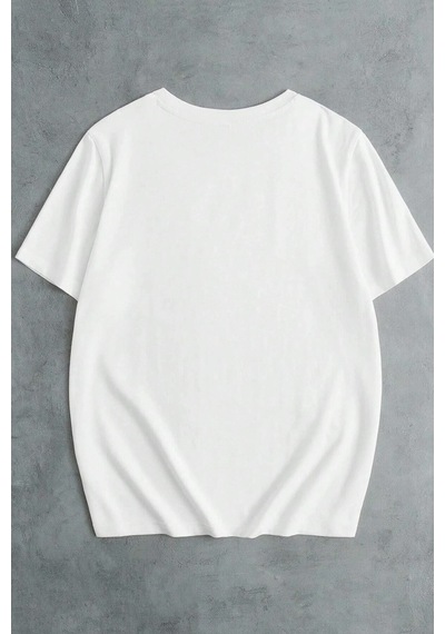 Flood Of Style Unisex Çılgın Aile Tasarım Tshirt Beyaz