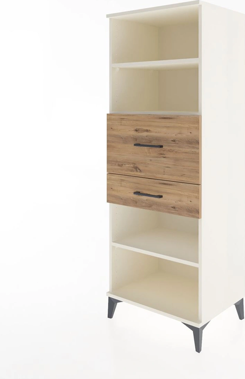 Hyperion Dolap 3 Raflı 2 Çekmeceli 60x44x163 Aytaşı-çam Aytaşı
