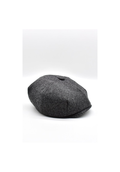 Külah Erkek Dökümlü Kışlık Newsie Kasket Premium Irish Flat Cap Şapka - Antrasit
