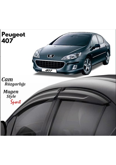 Peugeot 407 Cam Rüzgarlığı - Kutulu Gönderim - Lazer Kesim