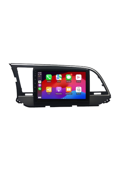 Hyundai Elantra Araç Multimedya Android Ekran Carplay Double Teyp 4+64 9" 16-18 Black Navımex