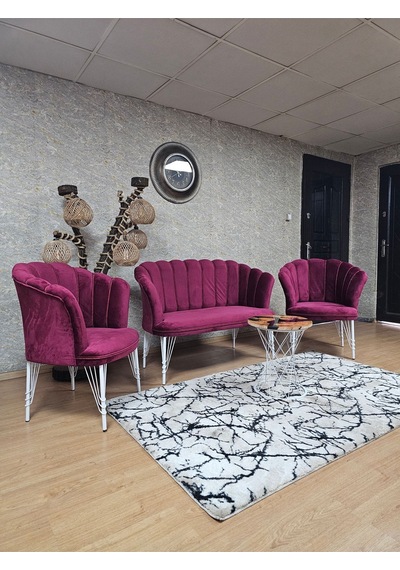 Zafir Beyaz Boyalı Tel Ayak Papatya Çay Seti Koltuk Takımı , Balkon, Salon, Ofis, Cafe Koltuk Takımı Bordo Zafir Beyaz Boyalı Tel Ayak Papatya Çay Seti Koltuk Takımı , Balkon, Salon, Ofis, Cafe Koltuk Takımı Bordo