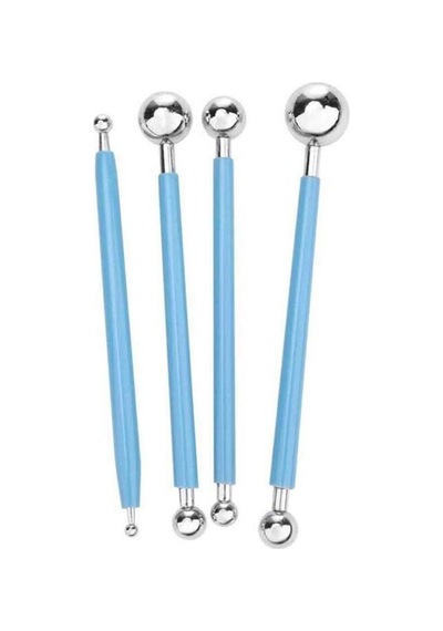 Metal Top Marzipan Seti, 8 Adet Metal Çok Renkli Diğer