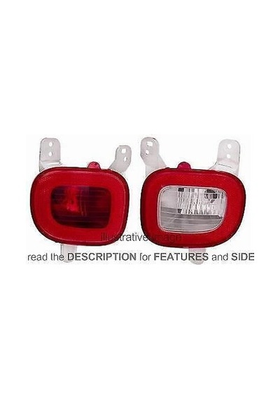 Fiat Panda Iıı 2012- Sis Reflektörü Arka Sağ Oem No:51848137