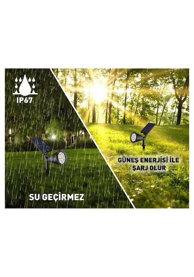 Güneş-solar Enerjili 10 W Yüksek Işık Çim Armetür 1