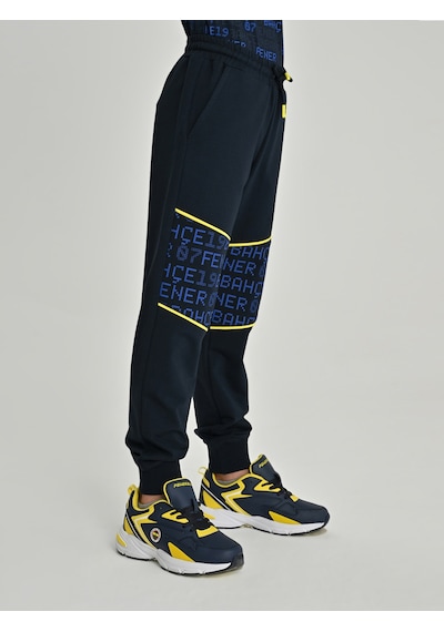 Fenerbahçe Lacivert Tribün Fb 1907 Pattern Çocuk Tek Alt Fb Laci Yeni